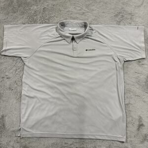 Columbia Polo Shirt Mens XL Omni-Freeze Performance Golf Outdoor Lightweight